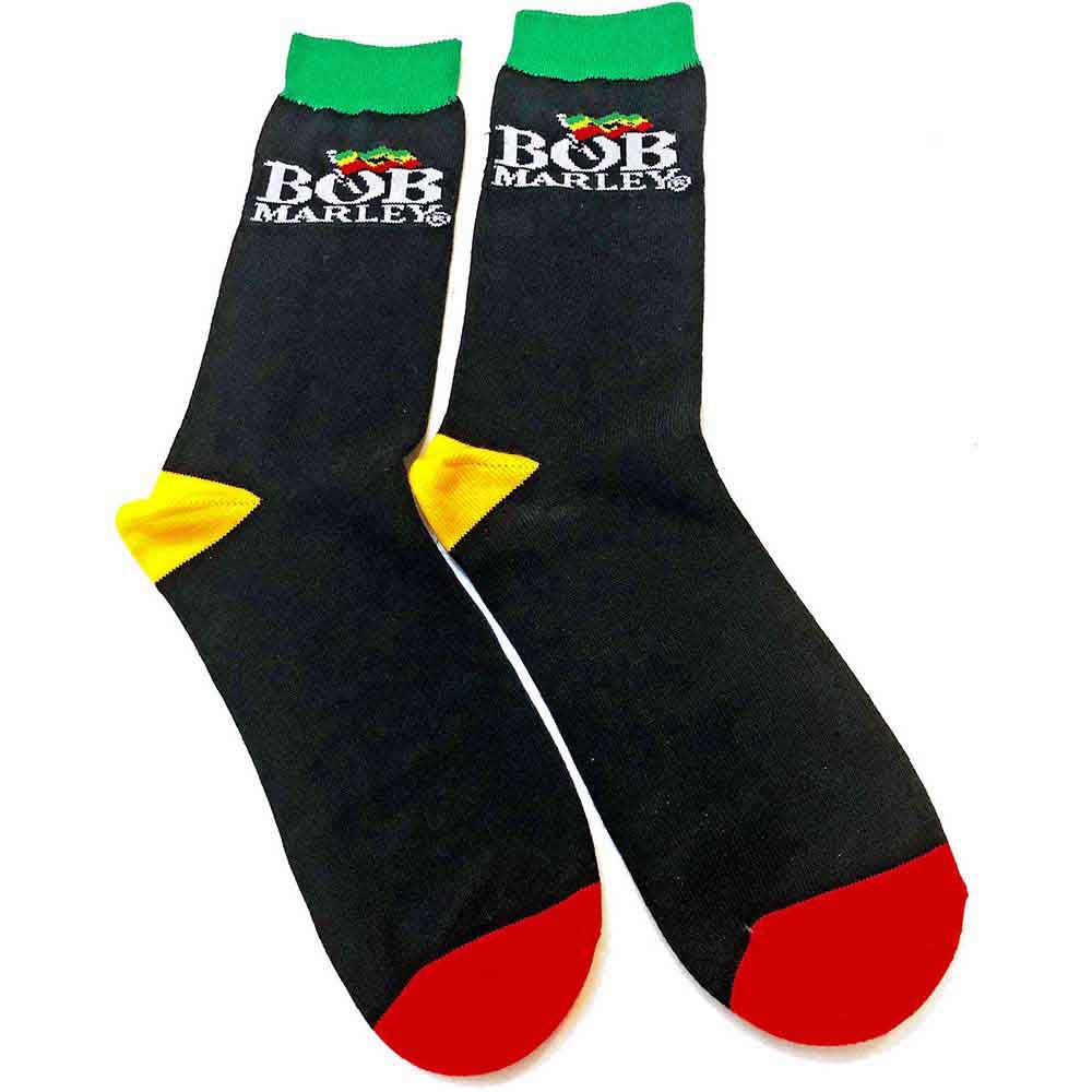 Bob Marley - Logo Enkelsokken - Zwart